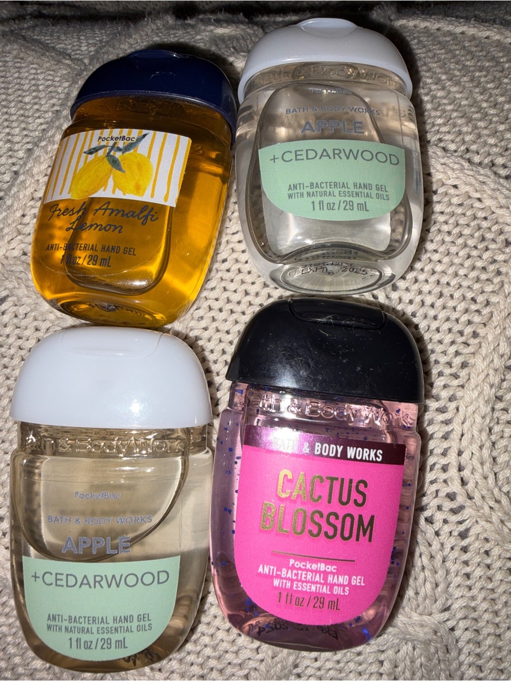 Bath & Body Works PocketBac Hand Gel Set - Pink & Yellow & Clear
